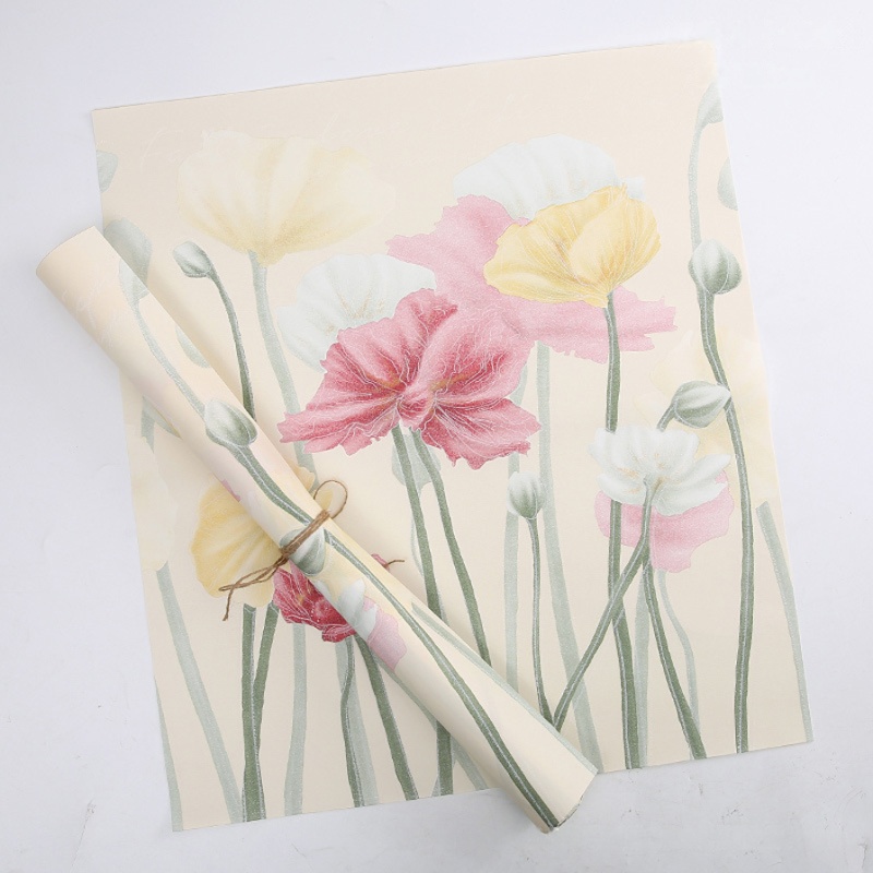 Giấy Gấm Nền Hoa Sen Cao Cấp