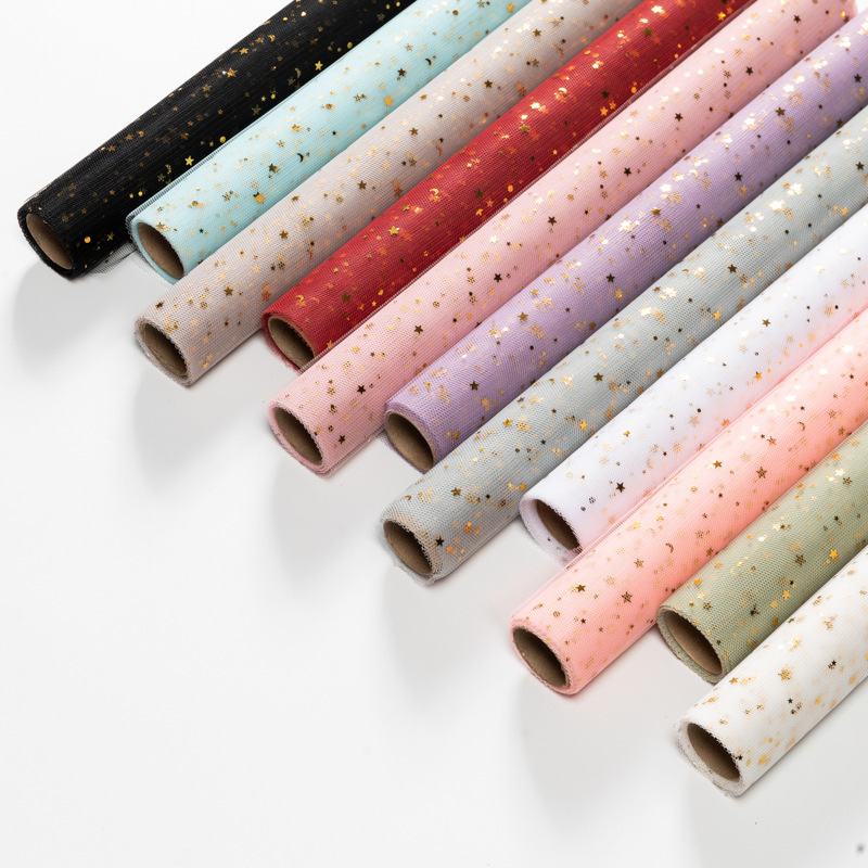 Cuộn Lưới Sao Gói Hoa Cao Cấp