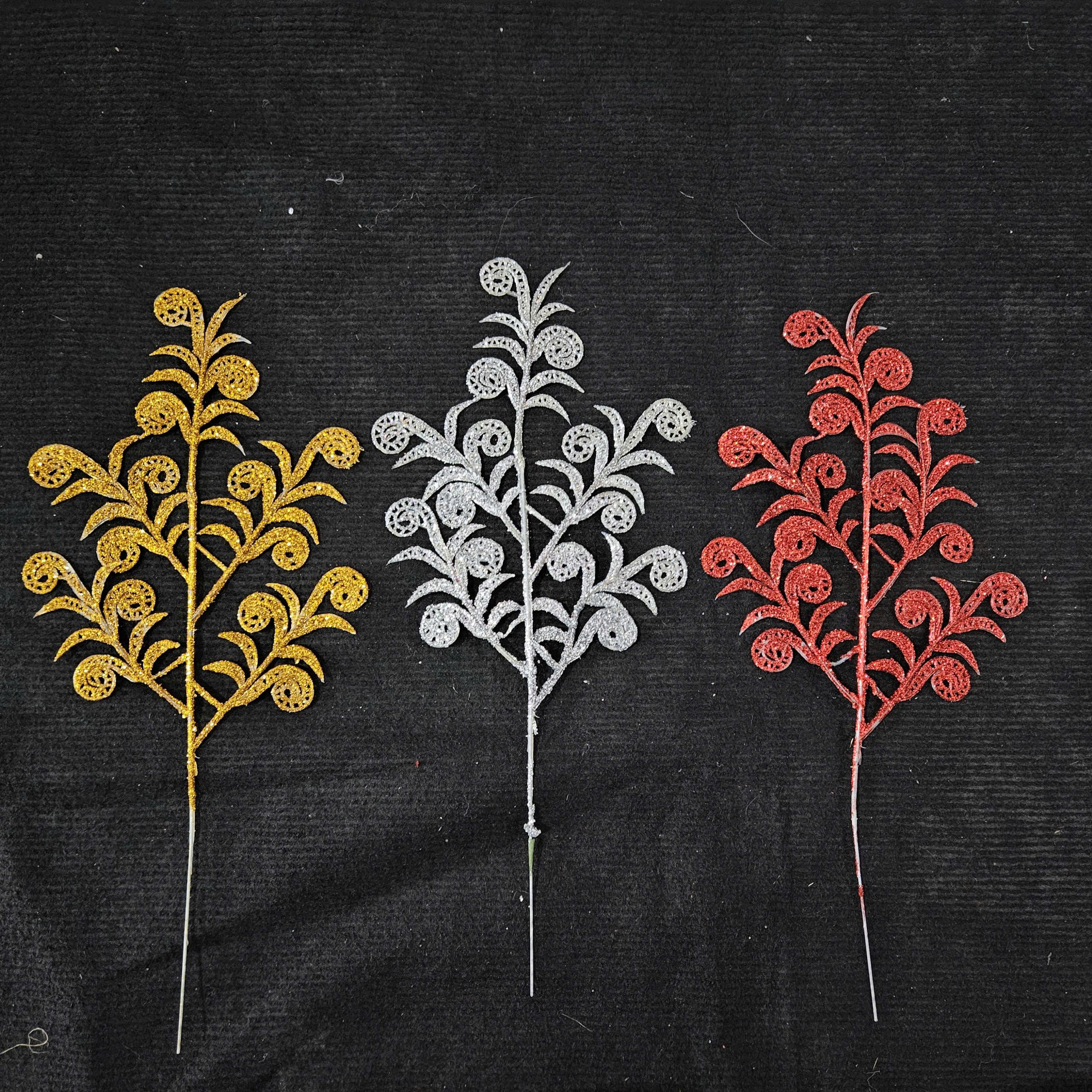 Cành Cong Nhũ Kim Tuyến (Set 10 bông)