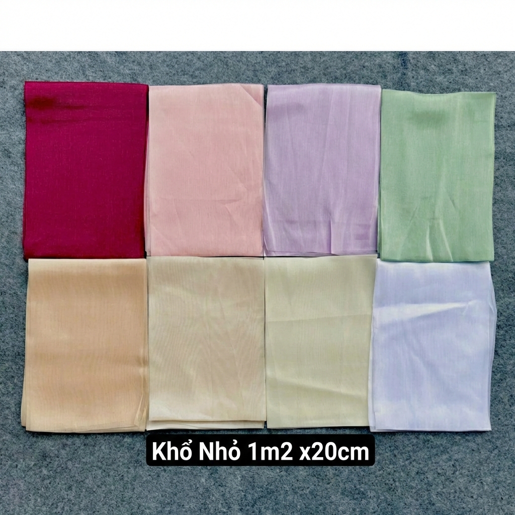 Vải Lụa Ánh Nhũ Làm Nơ Khổ Nhỏ 1m2 x20cm